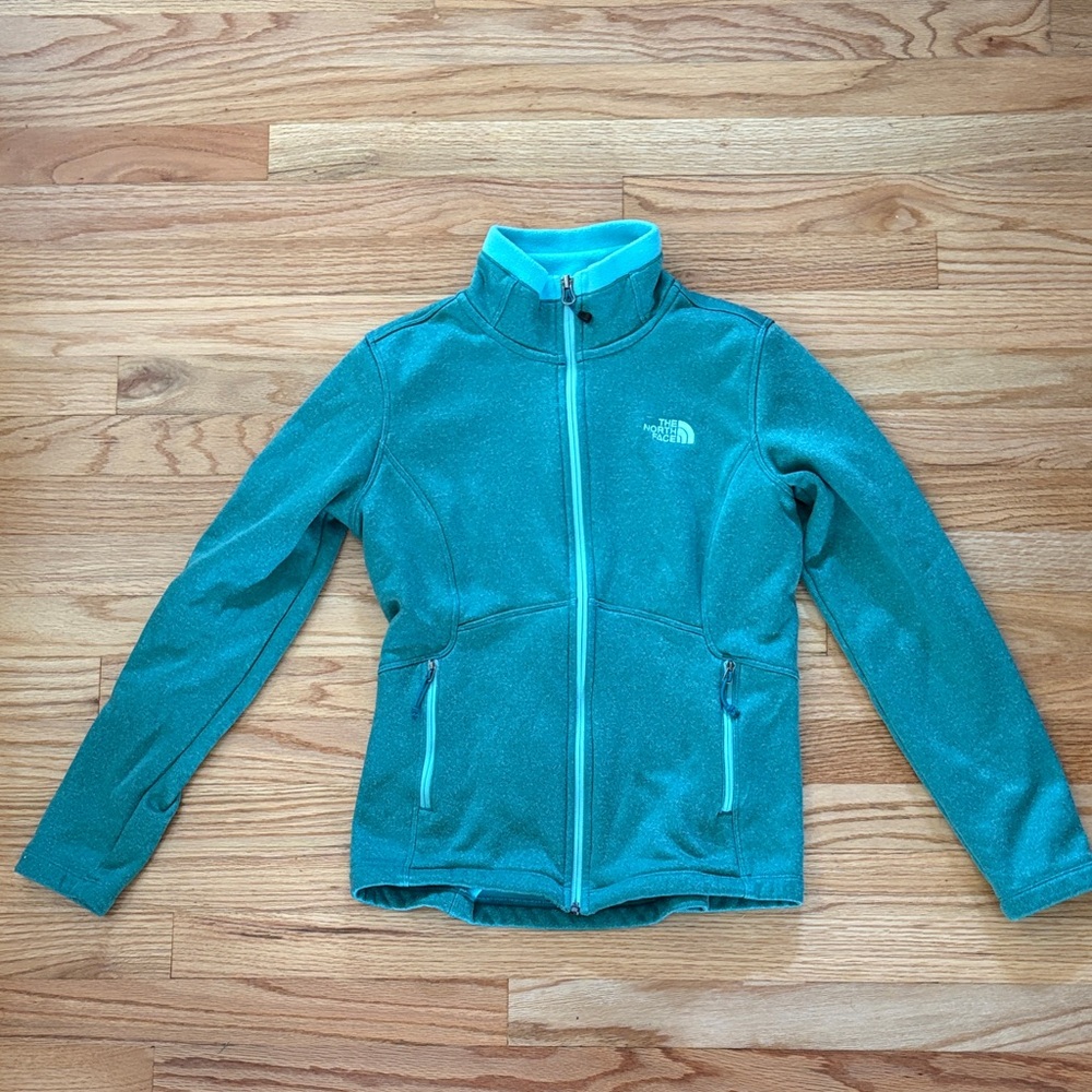 The North Face Turquoise Zip-Up Jacket